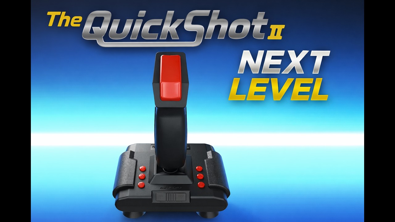 TheQuickshot II Is Back! Iconic 80s Joystick Revived With USB & Modern Buttons