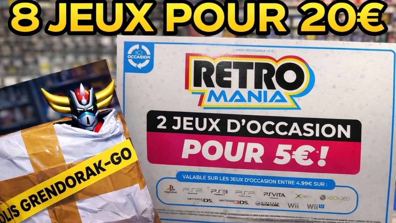 #unboxing colis de @Grendorak-Go et achat #retromania 8 jeux pour 20€