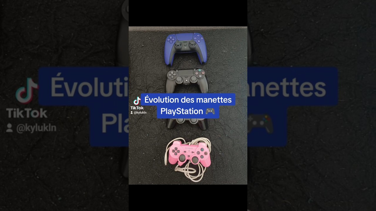 L'évolution des manettes de chez PlayStation ! 🎮 #playstation #gaming #jeuxvidéo #gamingfr