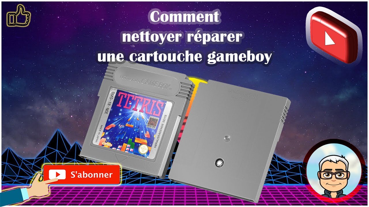 Comment nettoyer réparer une cartouche gameboy