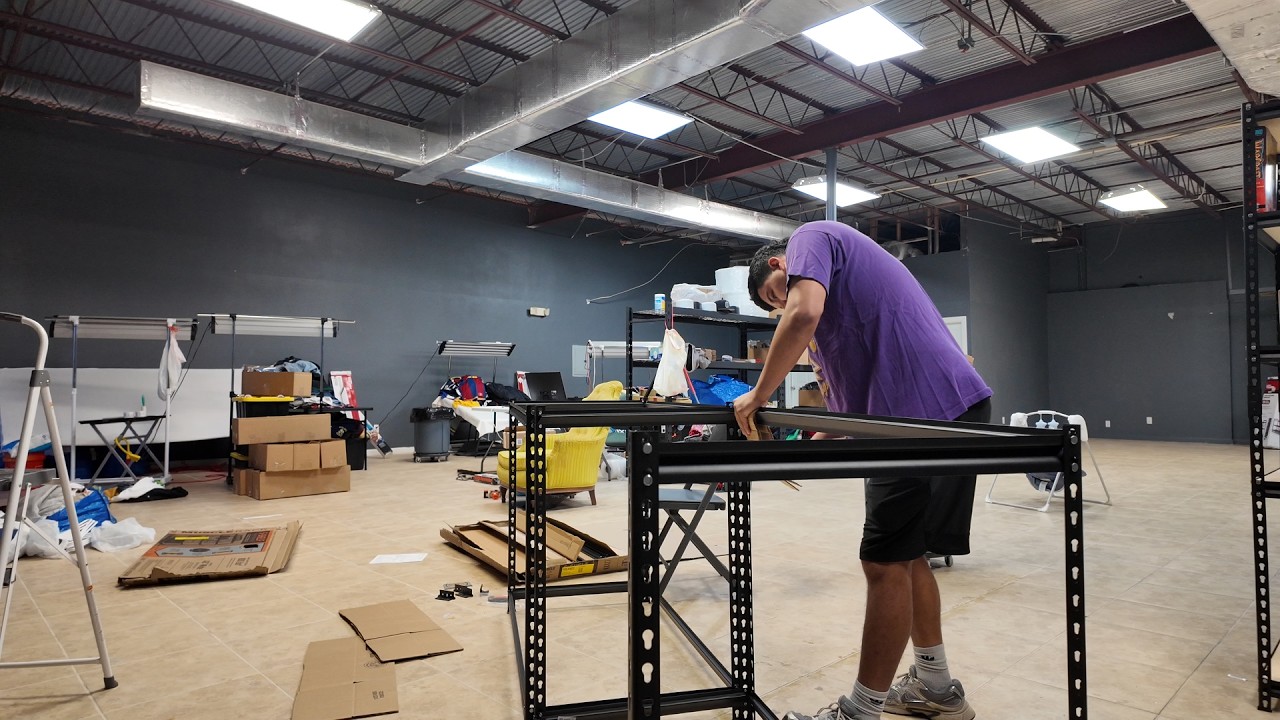 Making Progress On Our eBay Warehouse! Day In The Life Of A Video Game & Clothing Store Owner!