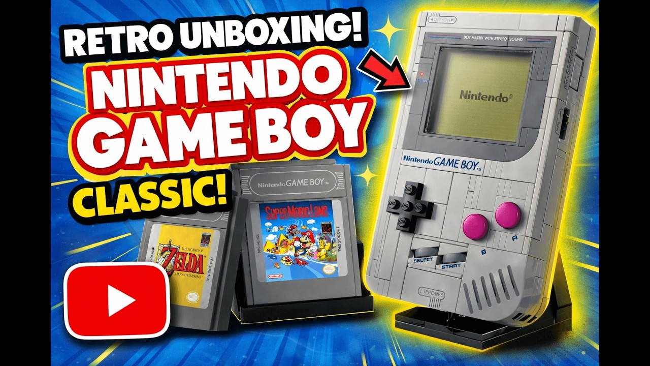 LEGO Game Boy (72046) Unboxing + Full Build — Classic Nintendo in Bricks!