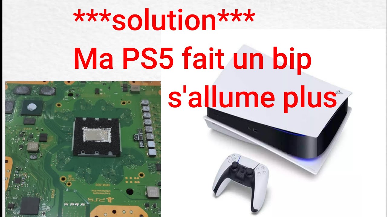 Comment réparé une ps5 facilement ne démarre plus juste le bip /ps5 don't turn just bip