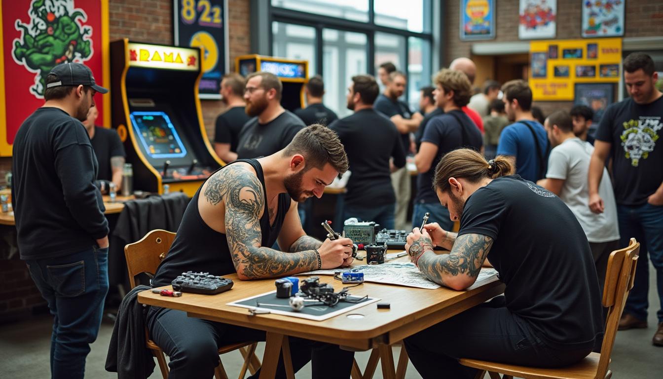 découvrez la geek tattoo fest à vannes, un événement unique réunissant 100 tatoueurs passionnés et rendant hommage à la culture rétro-gaming. plongez dans une nouvelle ère de créativité et de nostalgie au cœur de la bretagne.