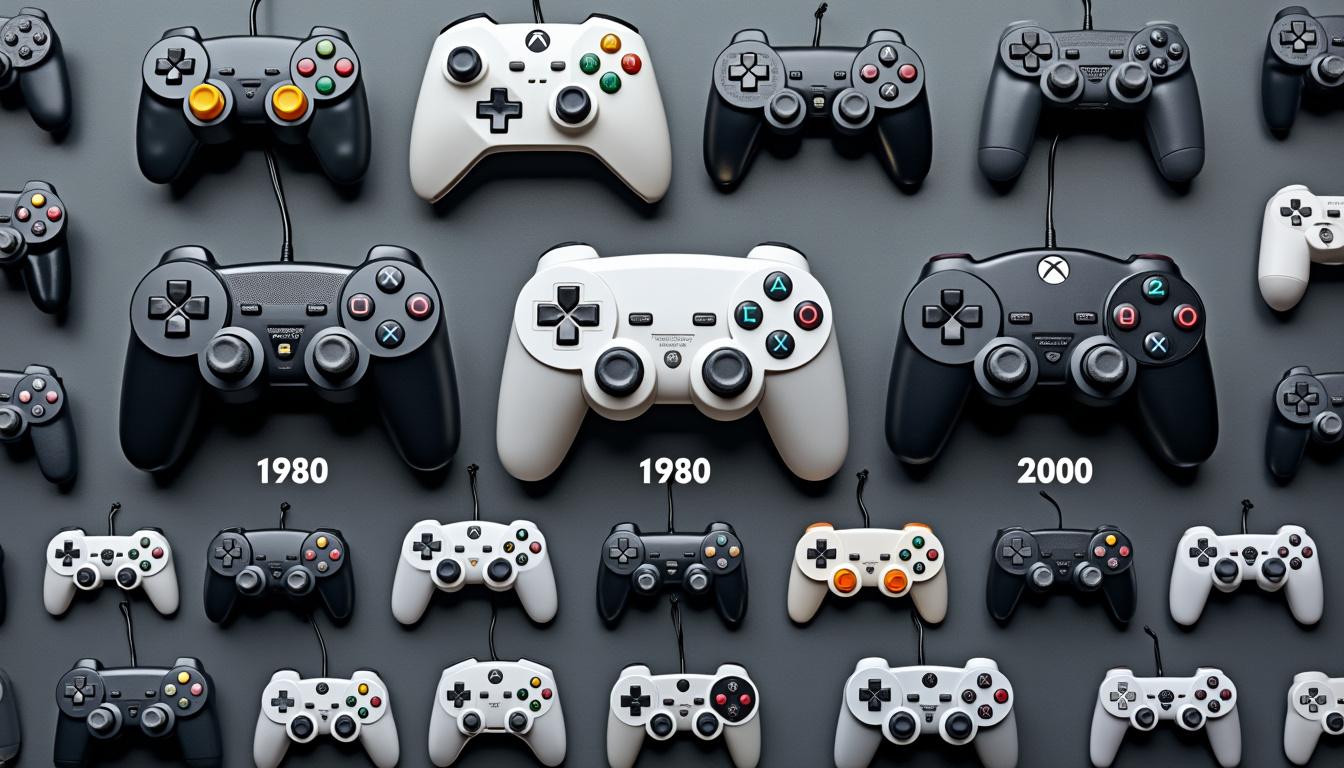 découvrez comment les manettes de jeu vidéo ont évolué entre 1980 et 2000, marquant une véritable révolution dans l'expérience de jeu et la technologie.